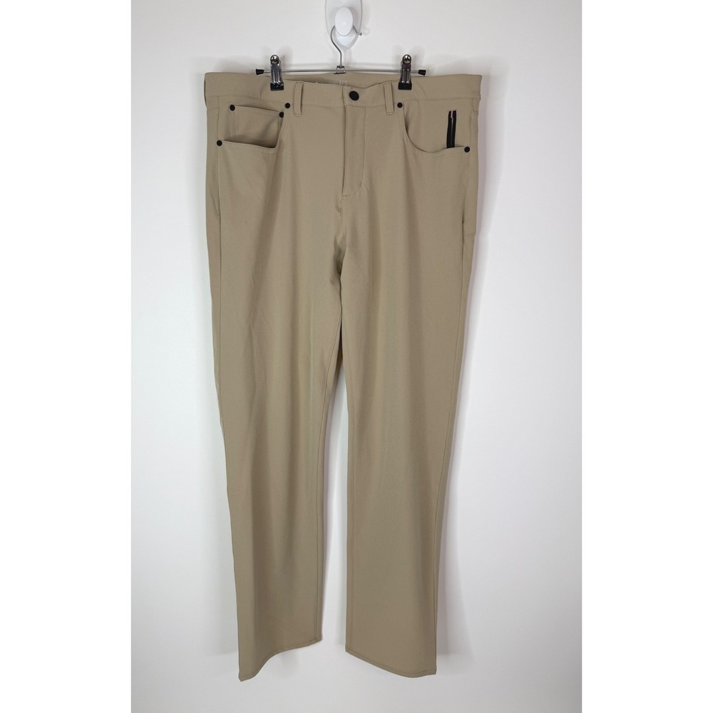Fourlaps Performance Pants Men's 36x32 Khaki Traverse Golf Casual‎ Athletic